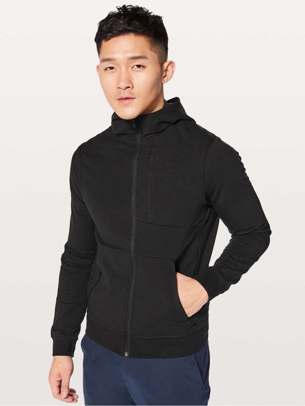 Lululemon City Sweat Full Zip Hoodie Sweatshirt Thermo Black Medium